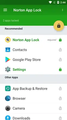 Norton App Lock android App screenshot 1