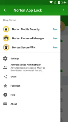 Norton App Lock android App screenshot 2